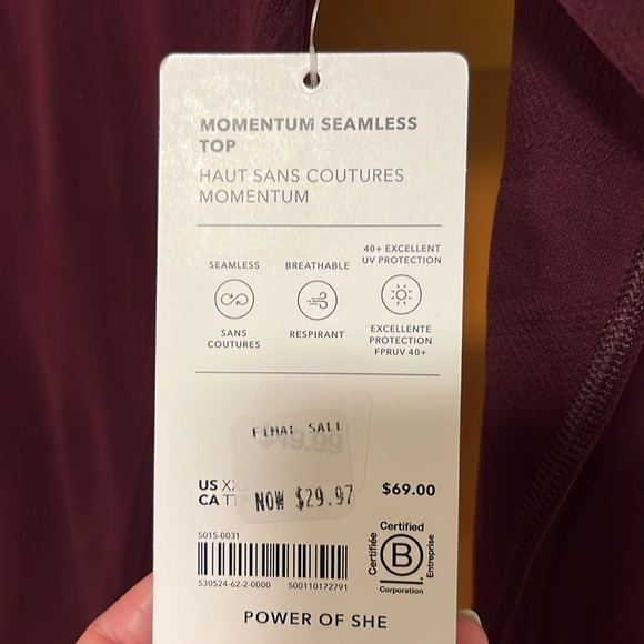 Athleta momentum top (XXS) - Picture 2 of 3